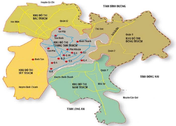 bản đồ khu vực hoạt động